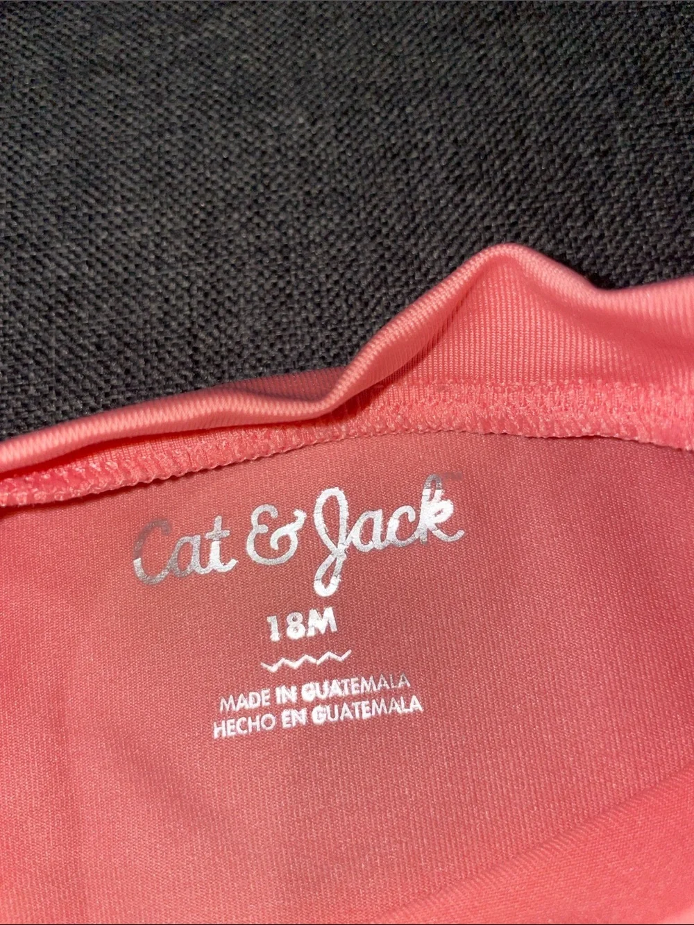 Cat & Jack Coral Pink Long Sleeve Kids Sun Shirt